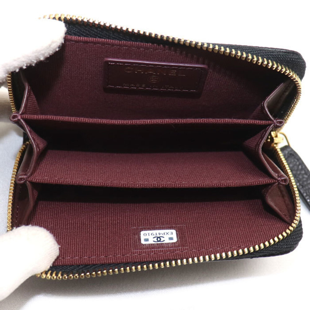 CHANEL Authentic Black Caviar Leather Wallet - Picture 3 of 5